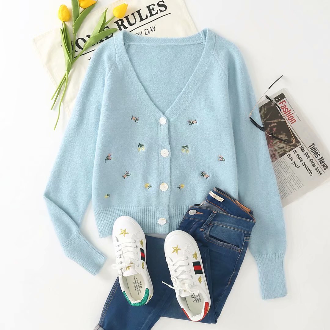 embroidery-cardigan-top-set
